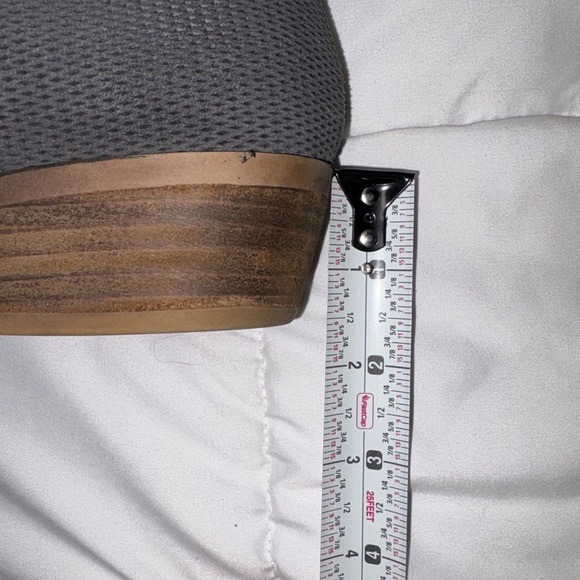 Kensie Gerona Leather Ankle Bootie Pointed Toe charcoal grey perforated size 7.5 - Picture 9 of 10